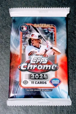 💎 [1x PACK] 2024 Topps Chrome Update Series Hobby Jumbo Box Pack - DEBUT PATCH? - Image 1 of 4