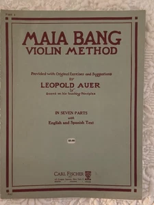 Teaching Principles Maia Bang Violin Method Part I - Leopold Auer - Picture 1 of 1