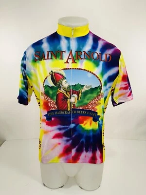 SAINT ARNOLD Brewery Beer Mens L Cycling Jersey - EXCELLENT - Image 1 of 4