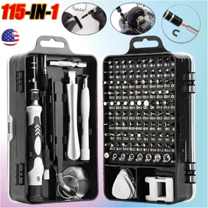 115-IN-1 Magnetic Precision Repair Screwdriver Set PC Phone Electronics Tool Kit - Picture 1 of 21
