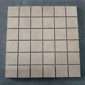 Matt Porzellan Wand und Boden Mosaikfliesen Weizenbeige 300x300 AMWH22M - Bild 1 von 1