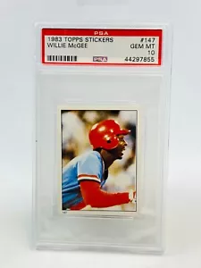 1983 Topps Stickers Willie McGee #147 PSA 10 - Picture 1 of 2