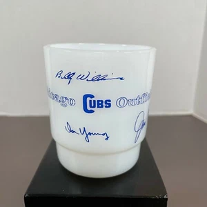 Vintage Anchor Hocking Fire King 1969 Chicago Cubs Outfield Mug. - Picture 1 of 8