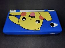 Nintendo DSi Polar White Handheld System Console w Pikachu cover G/VG condition