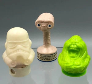 Cabezas Contenedor de Caramelos Completo Años 80 TOPPS Cazafantasmas Star Wars ET - Imagen 1 de 9