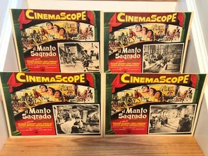 4- Original Vintage "THE ROBE" 1953 Theatrical Mexican Movie Lobby Cards  - Picture 1 of 8