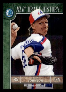 2017 Bowman Chrome Draft MLB Draft History #MLBDRJ Randy Johnson (ref 233953)