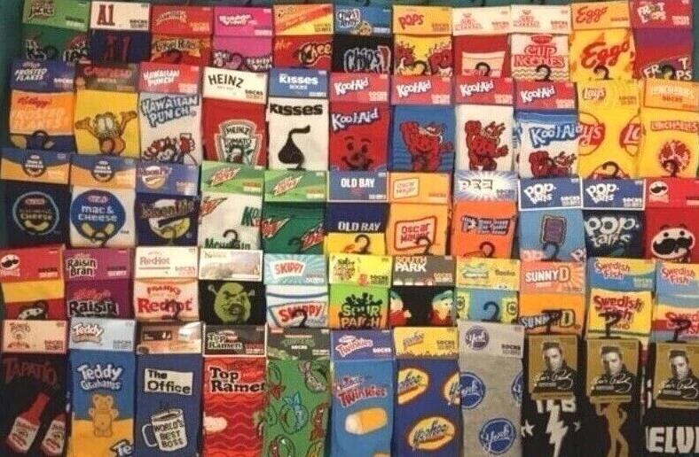 Носки мужские Odd Sox Crazy размер 6-12 короткие носки новинка подарок прикол смешная еда конфеты - Изображение 1 из 1