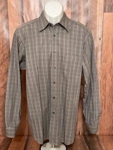 BIELLA Black Mens Italian Button Down Dress Shirt. Made in Italy Long Sleeve - Picture 1 of 5