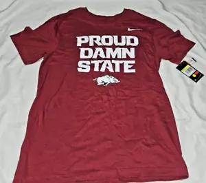 NEW Nike Tshirt Arkansas Razorbacks Men's Small Proud Damn State Short Sleeve - Picture 1 of 7
