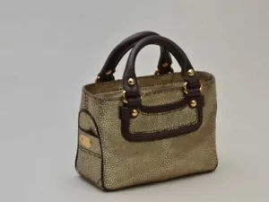 Celine Mini Boogie Bag Handtasche Leder gold braun Damen mit G Card - Bild 1 von 9