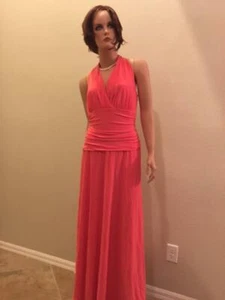 Nine West Amazing Pink Floor Length Pink Dress New w/Tags $109 Great Buy! size 8 - Picture 1 of 6