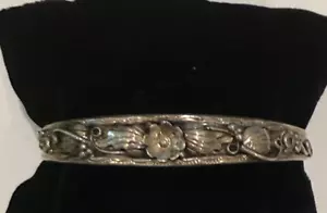 STERLING NATIVE AMERICAN CUFF BRACELET - Imagen 1 de 5