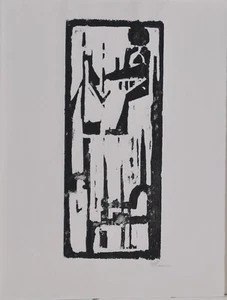 Heinz Kaufmann / xilografía / firmado a mano o con monograma - Imagen 1 de 2