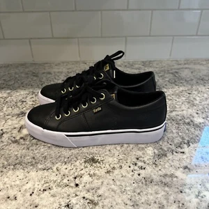 Keds Jump Kick Duo Women’s Black  Gold Sneakers/Sz:7/NWOT - Picture 1 of 7