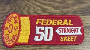 Parche Federal Straight Skeet 50 Vintage 1-1/2" x 4-1/2" - Imagen 1 de 2