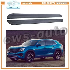 2PCS Side Steps Fits for VW ATLAS cross sport 2020-2024 Running Board Nerf Bar - Picture 1 of 11