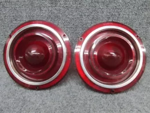 Pair of 1962 Ford Galaxie Tail Light Stop Brake Light Lamp Lenses - NORS - Picture 1 of 8