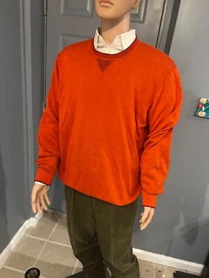 Bobby Jones Mens Orange Pima Cotton Sweater Size XL - Imagem 1 de 4
