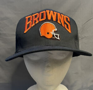 Vintage Cleveland Browns Snapback Hat New Era Pro Model NFL Football Black
