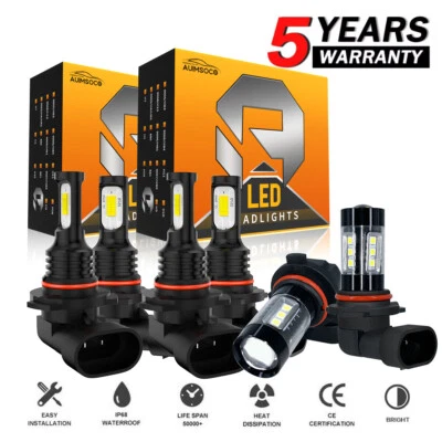 Combo faros LED haz alto/bajo + kit de bombillas antiniebla para RAM 4500 5500 2013 2014 2015 Foto 1 de 4