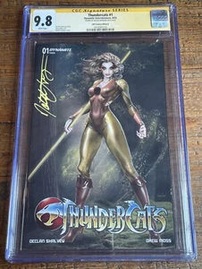 THUNDERCATS #1 CGC SS 9.8 NATALI SANDERS SIGNED CHEETARAH VARIANT LE 600 - Picture 1 of 2