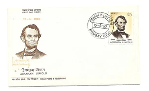 India #400 Abraham Lincoln FDC - Picture 1 of 1