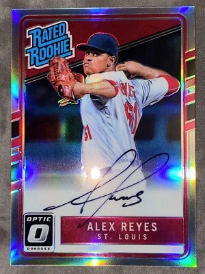2017 Donruss Optic Alex Reyes RR Rated Rookie On-Card Auto Holo 056/150 MINT! 🐦 - Image 1 of 2