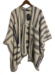 Polo Ralph Lauren Linen Wrap Poncho Indigo Cardigan Sweater Jacket Size XS/S NWT - Picture 1 of 4