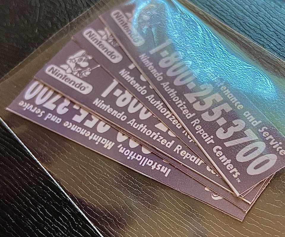 Nintendo 64 N64 Personalizado Nuevo Repuesto Servicio Reparación Etiqueta Adhesiva Lote De 3 Foto 1 de 1