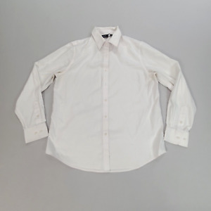 Jones New York Shirt Adult Medium White Button Up Casual Dress Shirt Mens