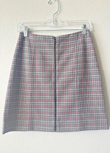 SABA Billie Mini Skirt Sz 8 Multicolour Check Plaid High-Waisted Lined - Picture 1 of 13