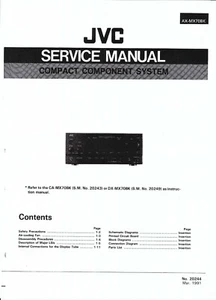 JVC Service Manual für AX-MX 70 copy - Bild 1 von 1