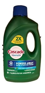 Cascade Complete DISHWASHER DETERGENT 60 oz. Fresh Scent Gel Power  NEW! 2X powr