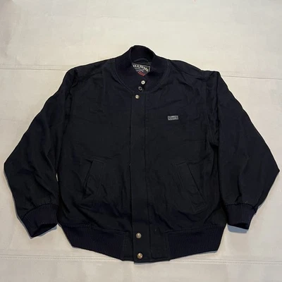 Paul Shark Yachting Bomber Wool Jacket Men Black Quiet Luxory Old Money ITALY-XL - Image 1 of 4