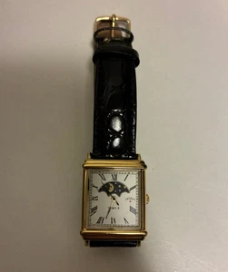 NOAH x TIMEX Collabo Sun And Moon Wrist Watch Gold Black Leather NYC - Picture 1 of 3