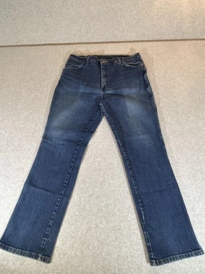 Pantalones de mezclilla Wrangler para hombre 36x30 corte vaquero corte bota ajuste regular elástico ropa de trabajo occidental Foto 1 de 4