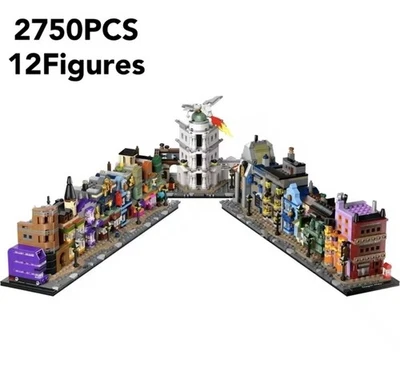 Harry Potter Diagon Alley MOC Building Blocks 2750pcs Fits Major Brand Set 76444 - Image 1 of 4