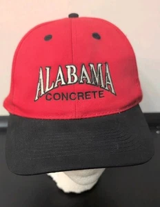 De colección Alabama Hormigón Bordado Rojo/Negro Snapback Sombrero - Imagen 1 de 11