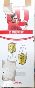 Wilson Ballsammelkorb WRZ323700 – Ball Pick Up für bis zu 75 Tennisbälle, Stahl, - Bild 1 von 3