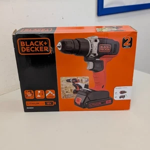 Black + Decker 18V Cordless Drill Driver - Boxed - Picture 1 of 5