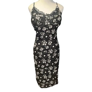 No Boundaries Black Floral Midi Dress - Picture 1 of 6