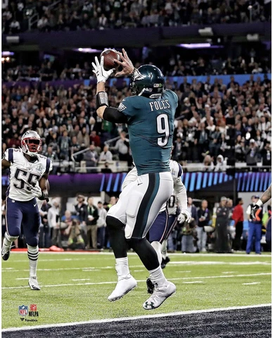 Nick Foles Philadelphia Eagles Unsigned Super Bowl LII Philly Special 8x10 Photo Cover
