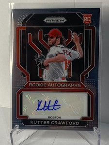 2022 Prizm - Kutter Crawford Rookie Autograph RA-KU - Red Soxs Rookie