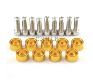 JDM M8 9 pz/confezione parafango in alluminio kit lavastoviglie e bulloni UK ORO - Foto 1 di 2
