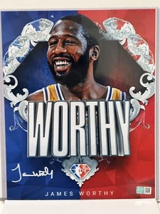 Steiner CX James Worthy Signed 8 x 10 Photo NBA 75th Anniversary HOF LA Lakers - Picture 1 of 3