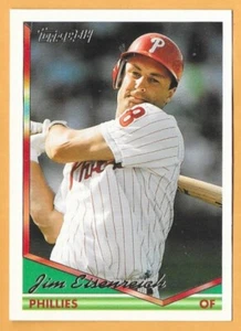 Jim Eisenreich Philadelphia Phillies #504 - Topps Gold casi nuevo-como nuevo 1994 - Imagen 1 de 2