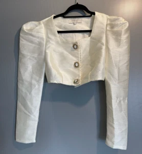 Dream Sister Jane Blusa Nupcial Manga Larga Cuello Cuadrado Co-ord - Imagen 1 de 13