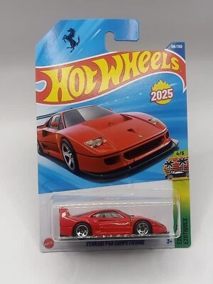Hot Wheels FERRARI F4O COMPETIZIONE HW EXOTICS Mainline 2025 SPEDIZIONE GRATUITA - Immagine 1 di 4