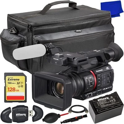 Panasonic AG-CX350 4K Camcorder + 128GB + EXT BATT + X-Large Case Bundle - Image 1 of 4